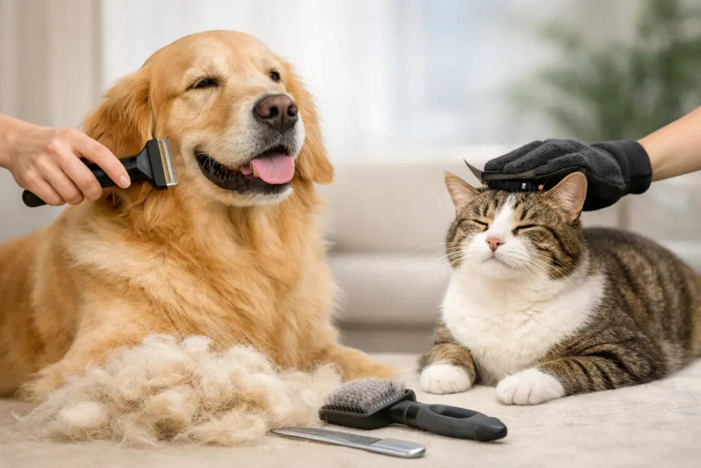 how to reduce pet shedding